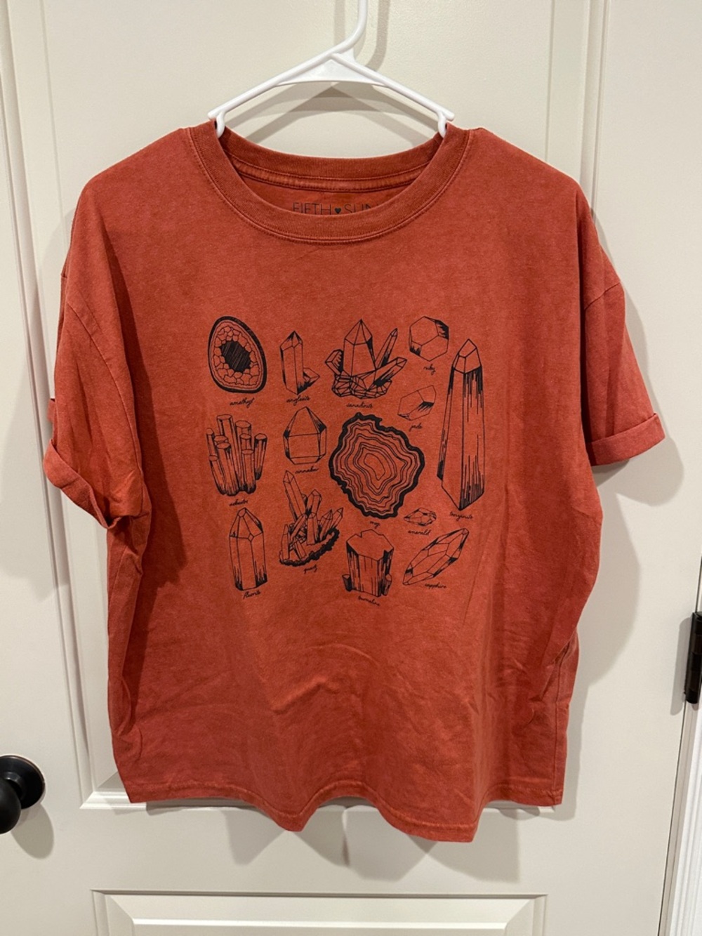 Fifth Sun Rust Red Graphic Short Sleeve Tee